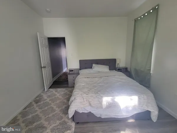 a large room with wooden floor