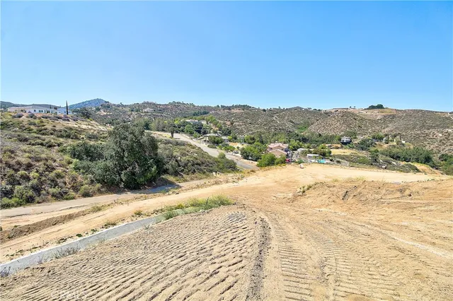 a view of a house with a mountain view