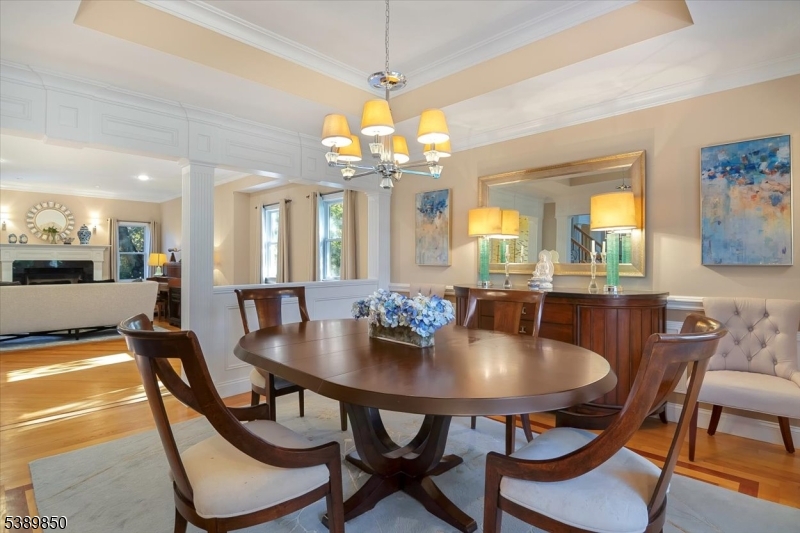 68 Horseneck Road Montville, NJ 07045 - Photo 6 of 34 a view of a dining room with furniture and chandelier