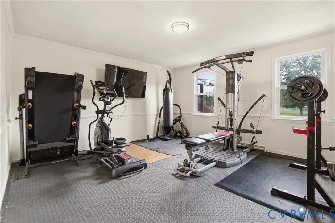 4508 Ridgecrest Lane Colonial Heights, VA 23834 - Photo 18 of 52 Dedicated fitness space featuring rubberized floor