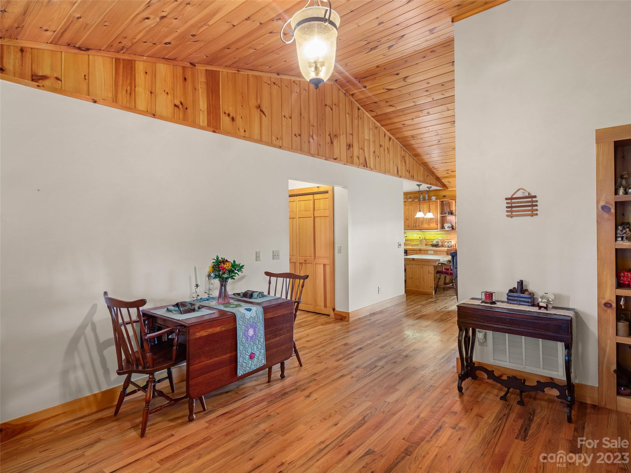 201 Staton Ridge Road Saluda, NC 28773 - Photo 9 of 32 a view of a workspace with furniture and wooden floor