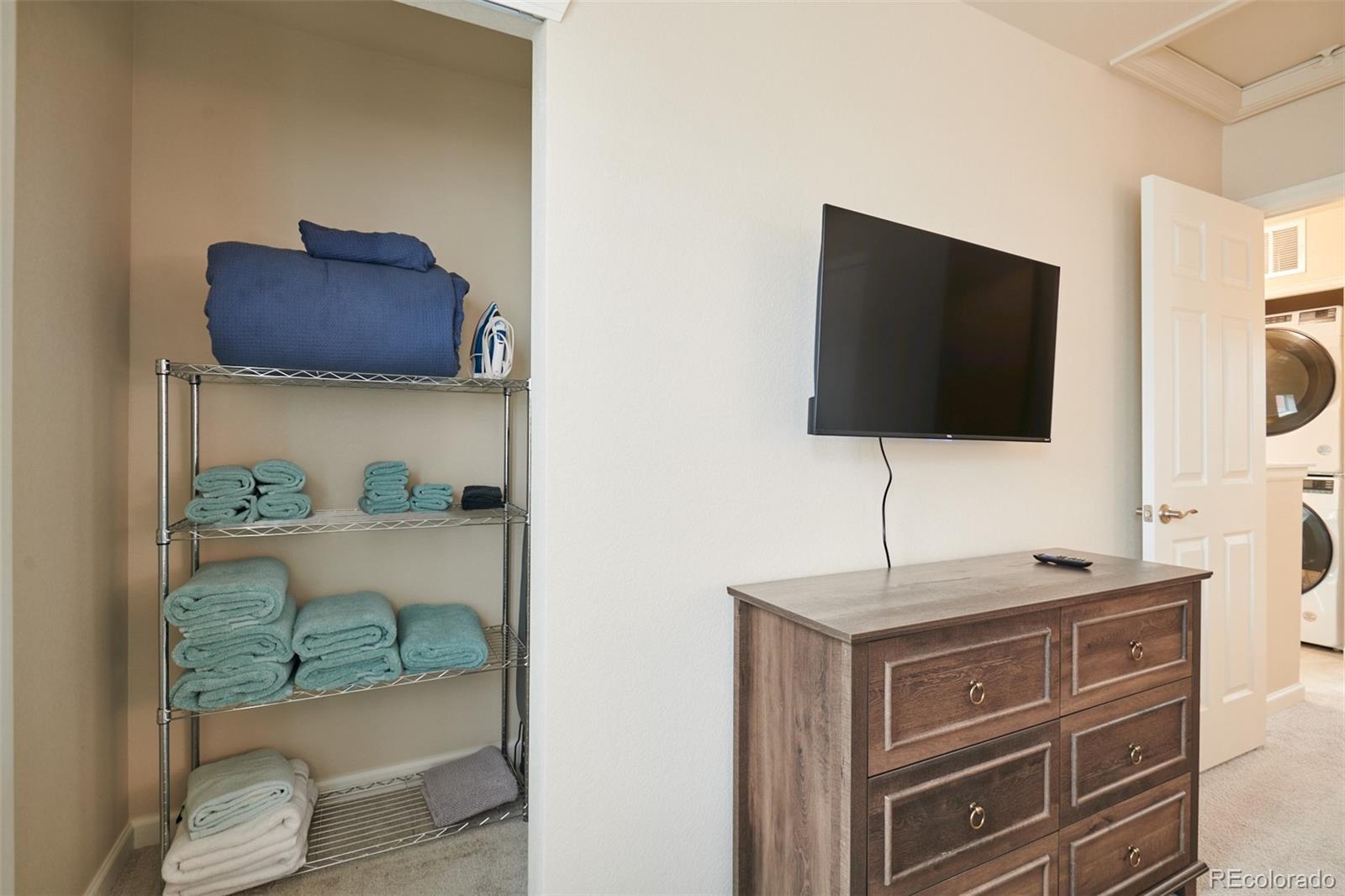 6339 North Hanover Street Denver, CO 80238 - Photo 23 of 24 a living room with furniture and a flat screen tv