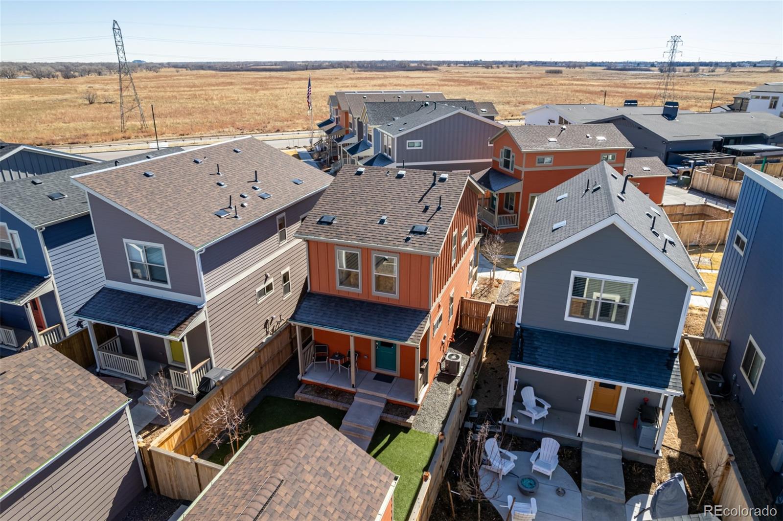6339 North Hanover Street Denver, CO 80238 - Photo 5 of 24 an aerial view of a house with a ocean view