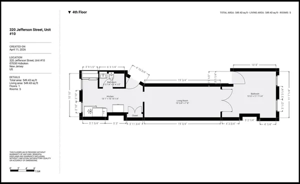 $2,500 | 320 Jefferson Street, Unit 10, Hoboken, NJ 07030