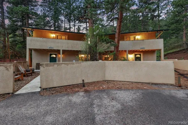 an outdoor view of house with outdoor space