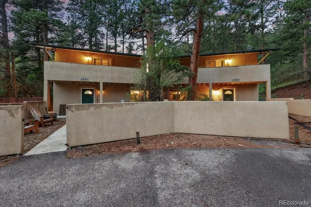an outdoor view of house with outdoor space