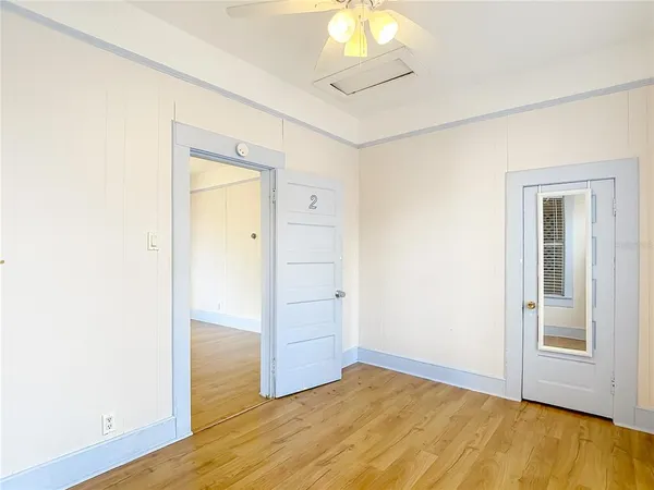 a view of an empty room