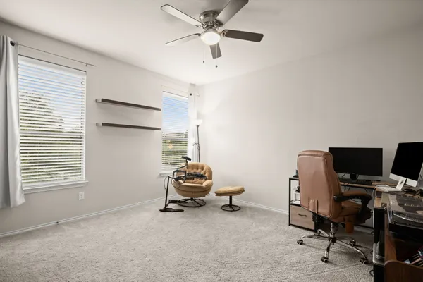 a view of a workspace with a window