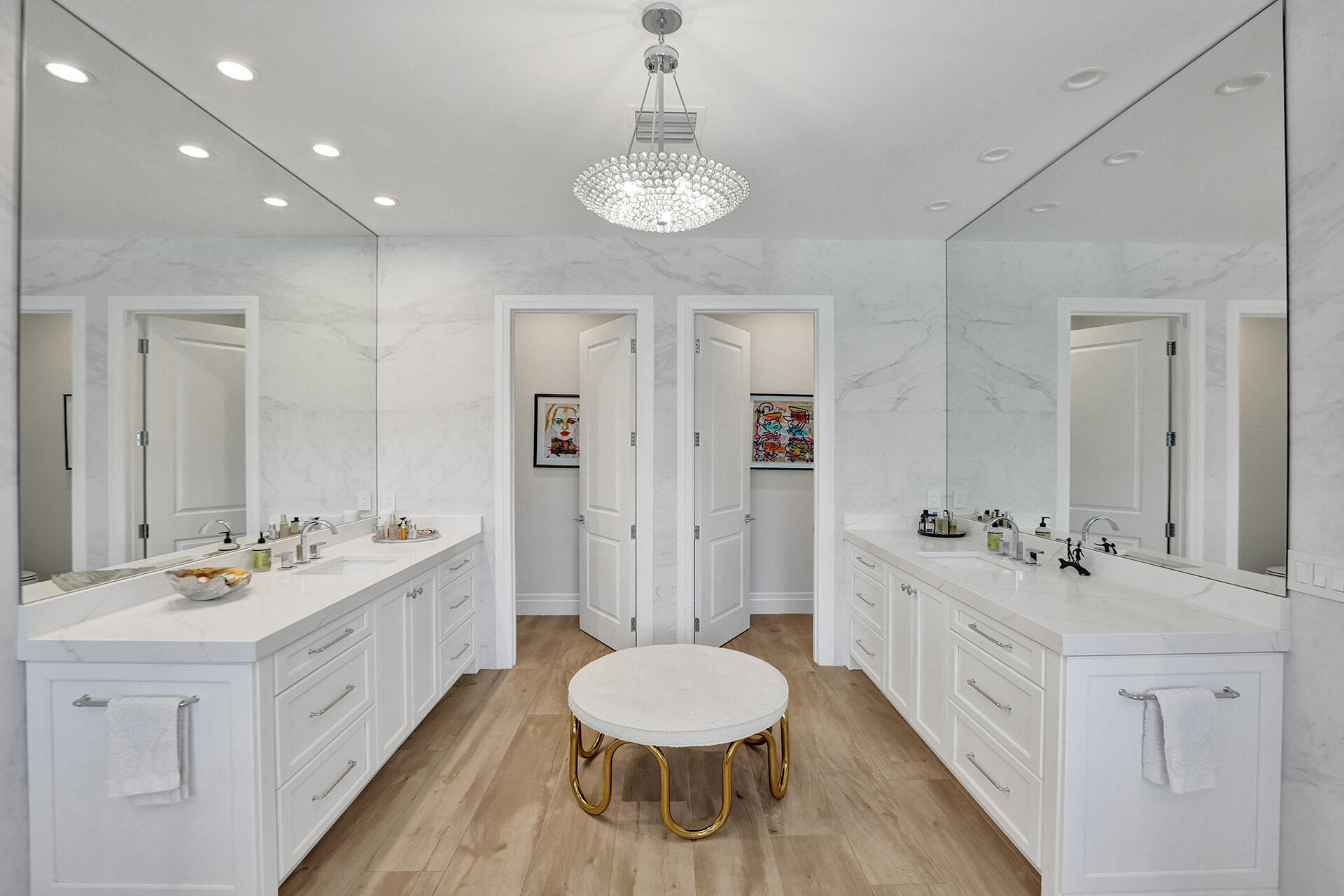 700 Northwest 6th Street Boca Raton, FL 33486 - Photo 23 of 40 a spacious bathroom with a double vanity sink double mirror and toilet
