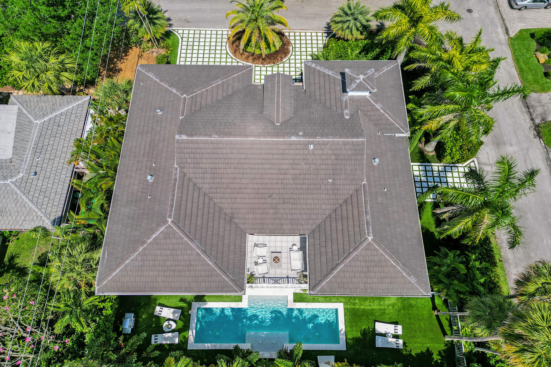 700 Northwest 6th Street Boca Raton, FL 33486 - Photo 39 of 40 an aerial view of a house with garden space and street view