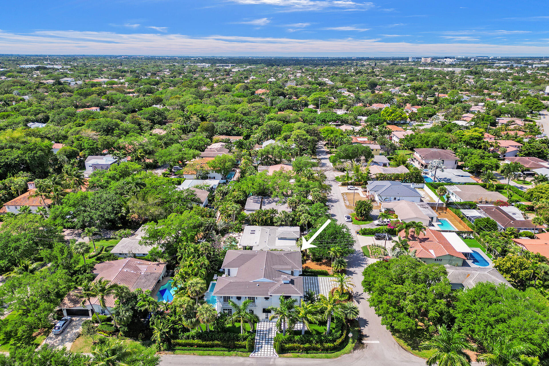 700 Northwest 6th Street Boca Raton, FL 33486 - Photo 40 of 40 an aerial view of residential houses with outdoor space and trees