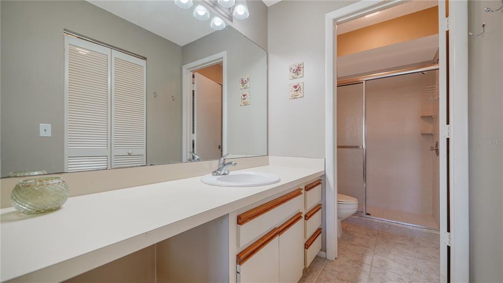 5649 Summerside Lane, Unit 41B Sarasota, FL 34231 - Photo 23 of 41 a bathroom with a sink and a mirror