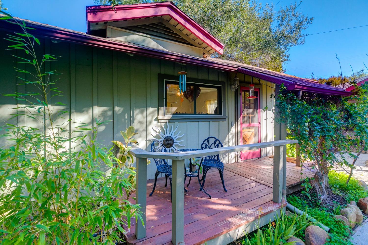 407 Del Norte Road Ojai, CA 93023 - Photo 37 of 39 a view of house with backyard outdoor seating and green space