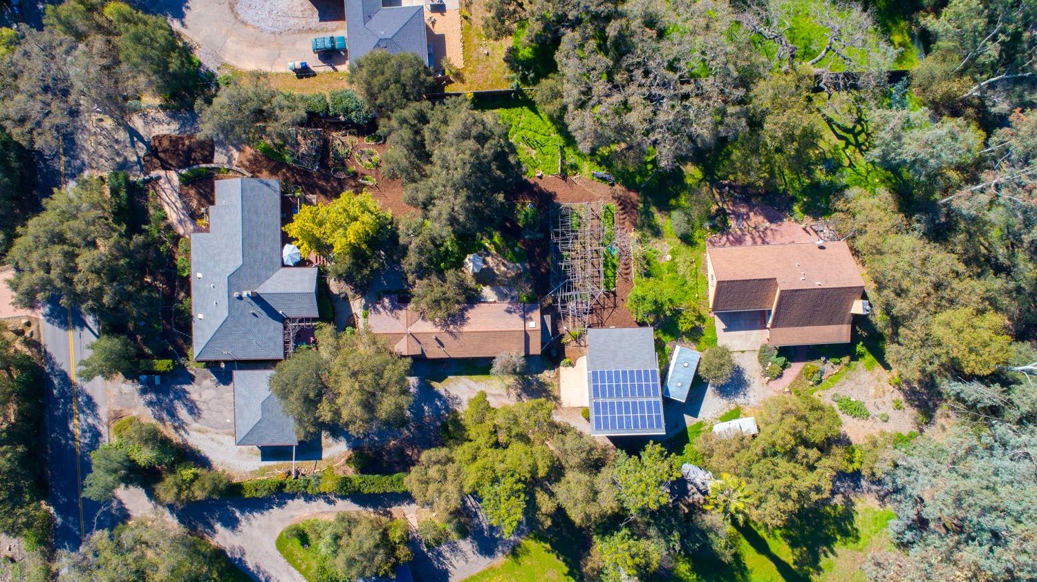 407 Del Norte Road Ojai, CA 93023 - Photo 39 of 39 an aerial view of a house with a yard and garden