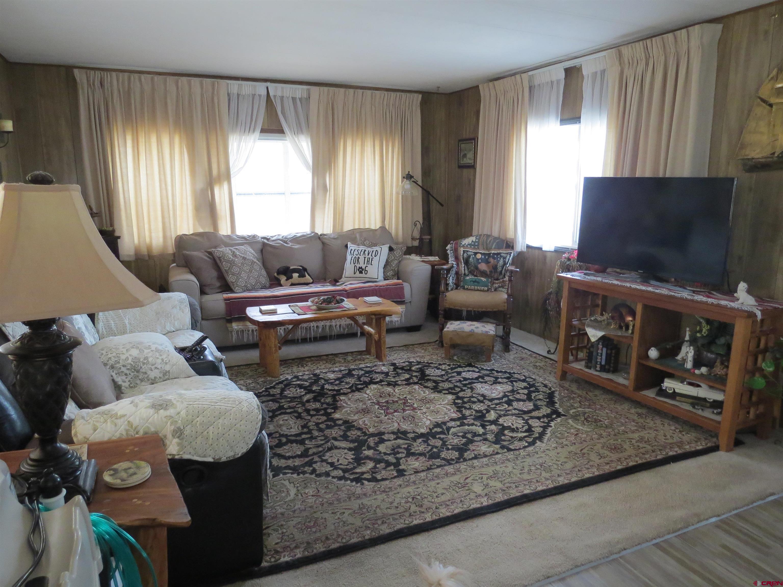 20028 Justice Road Austin, CO 81410 - Photo 3 of 22 a living room with furniture and a flat screen tv