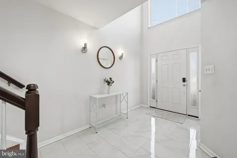 a view of a room with rack on the wall