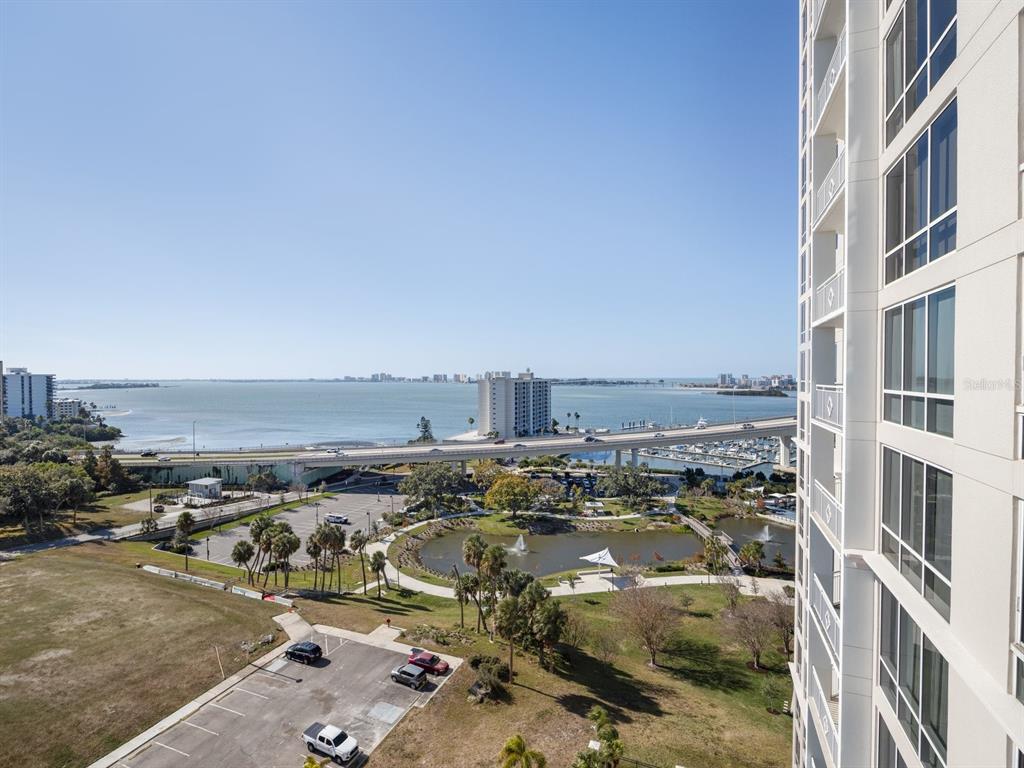 331 Cleveland Street, Unit 1101 Clearwater, FL 33755 - Photo 43 of 77 an aerial view of a building with ocean view