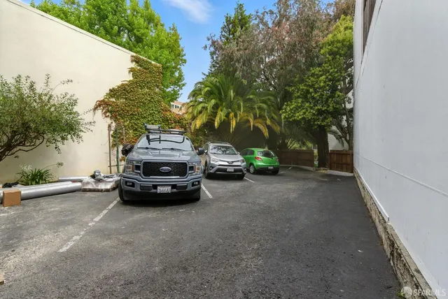 a car parked on the side of the road