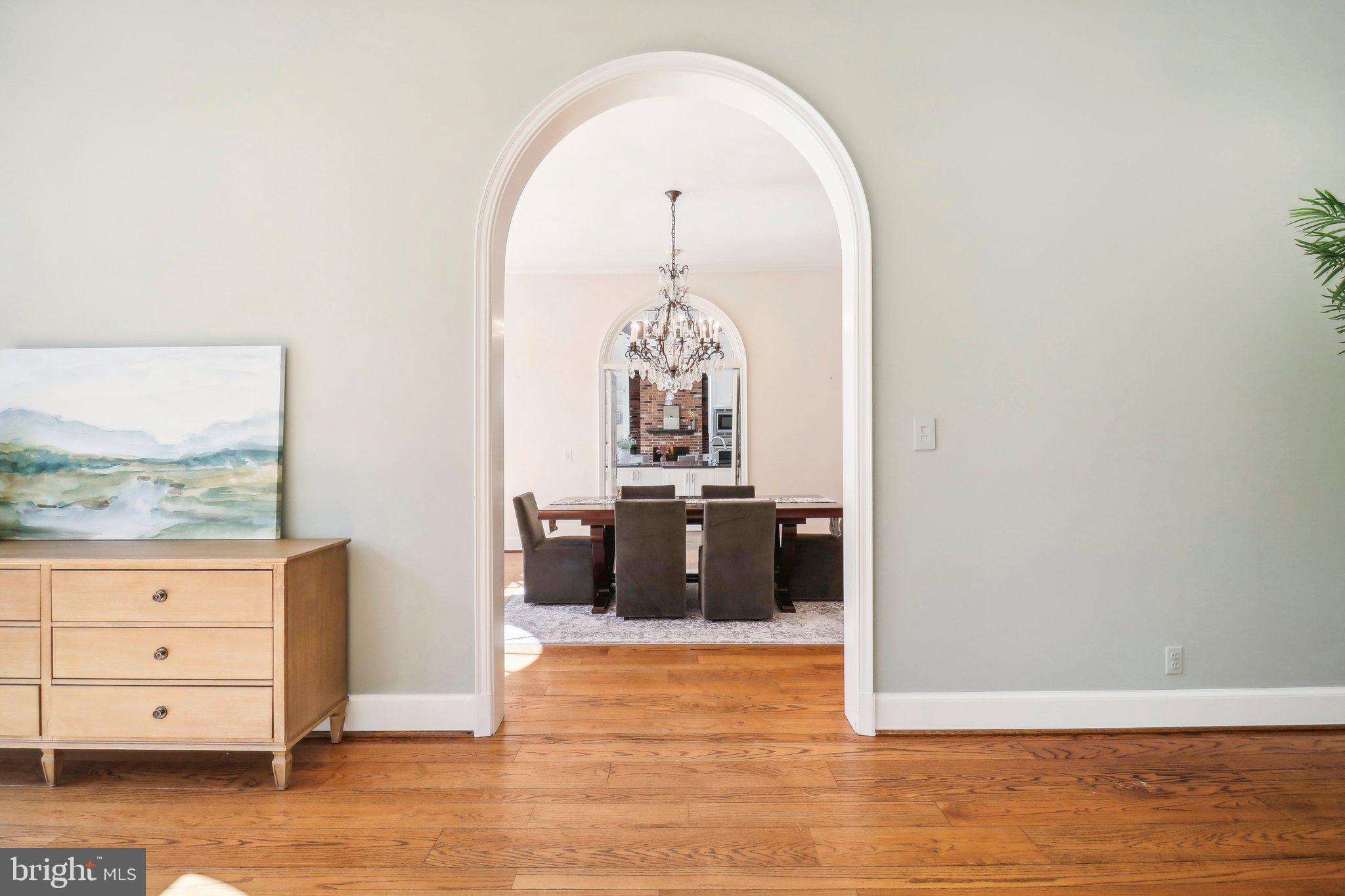 10650 Gunston Road Lorton, VA 22079 - Photo 19 of 73 Arched Doorway Leading to Dining Rm