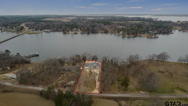 an aerial view of house with outdoor space