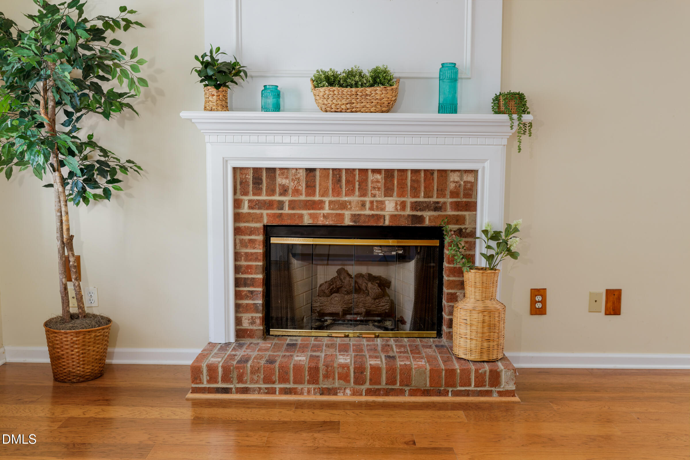 6 Tinsbury Place Durham, NC 27713 - Photo 8 of 30 a living room with furniture and a fireplace