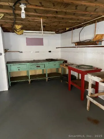 a view of storage and utility room