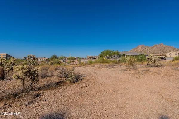 a view of an outdoor space with mountain view