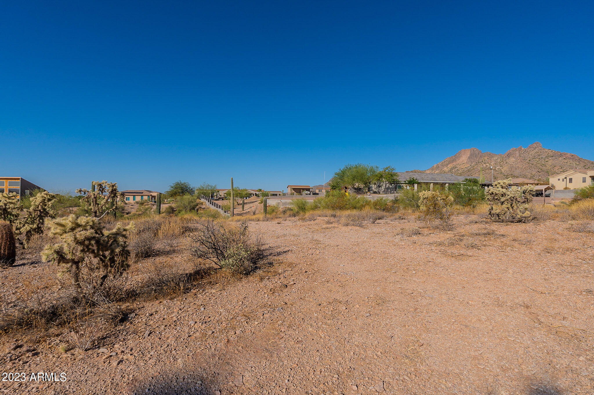 0 North Idaho Road Apache Junction, AZ 85119 - Photo 15 of 24 a view of a dry yard with mountains in the background