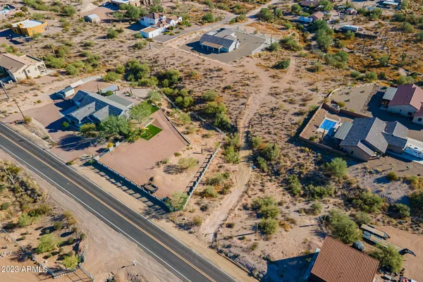 an aerial view of a city