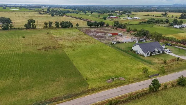 a view of a lake with a houses