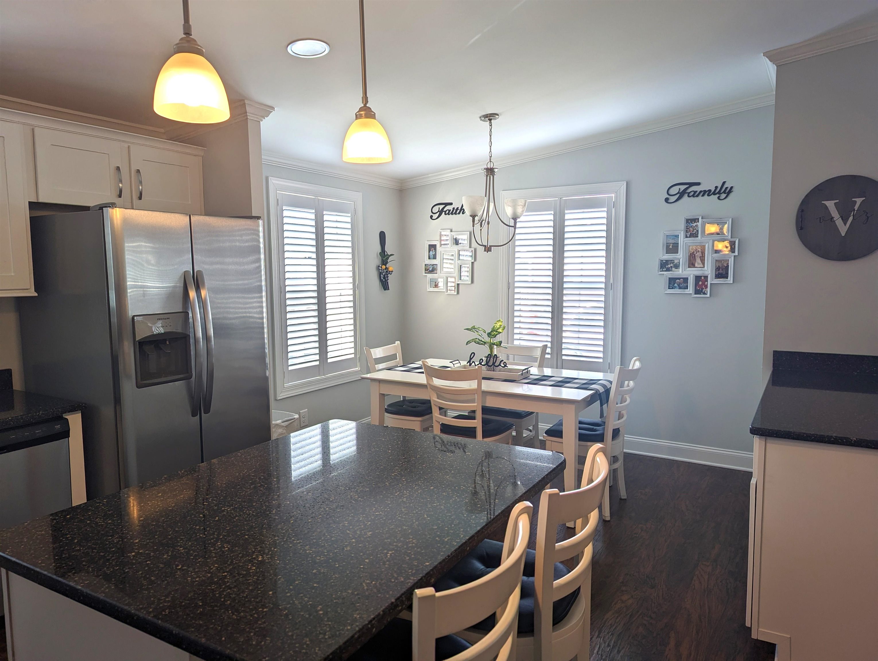 2058 S Shore Ocean View, NJ 08246 - Photo 10 of 27 a view of a dining room with furniture a chandelier and wooden floor