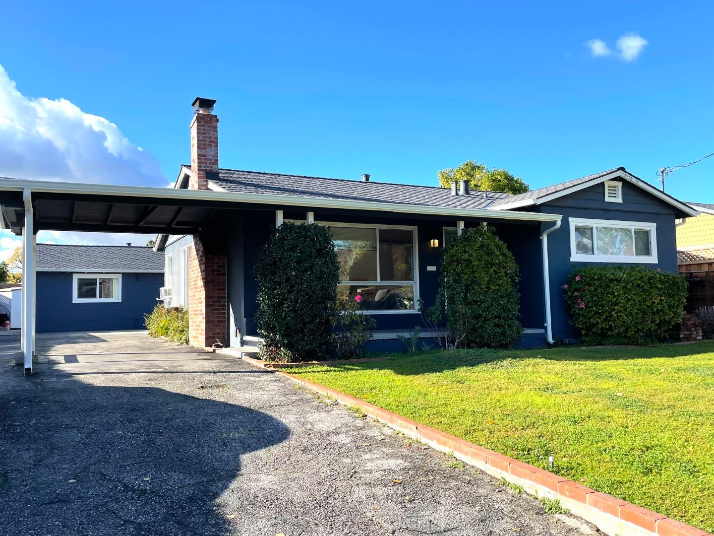 a view of a house with a patio