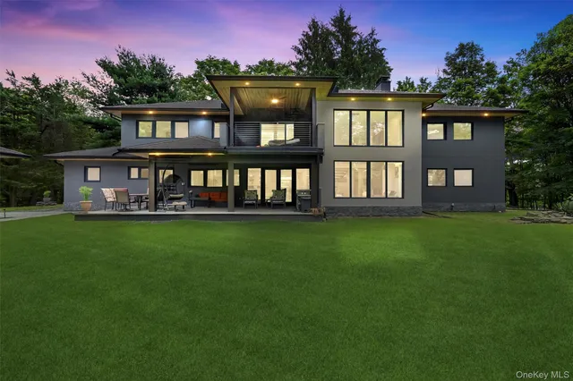 a view of a building with a swimming pool