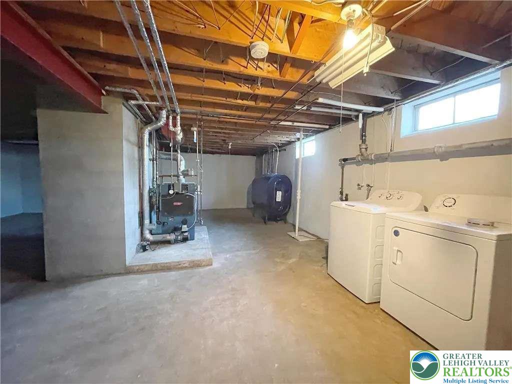 3111 Hecktown Road Bethlehem, PA 18020 - Photo 21 of 24 a view of storage and utility room with washer and dryer