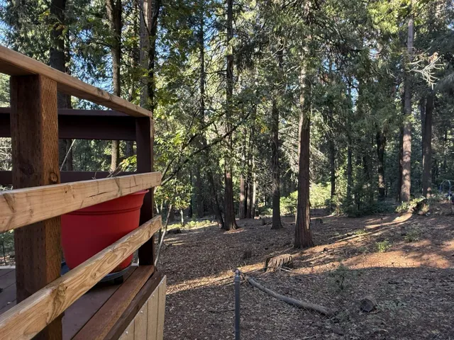 a view of outdoor space with seating area