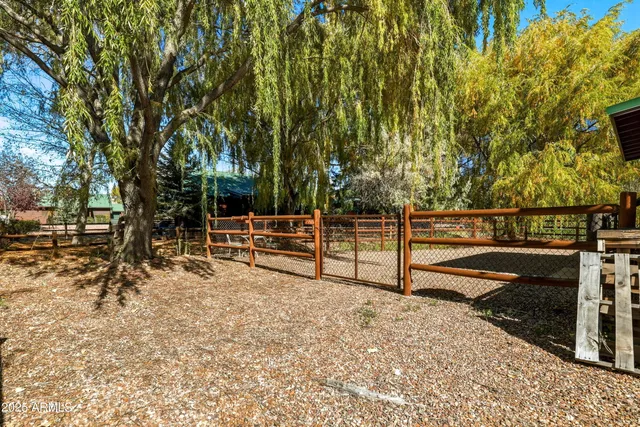 a view of a outdoor space with mountain view