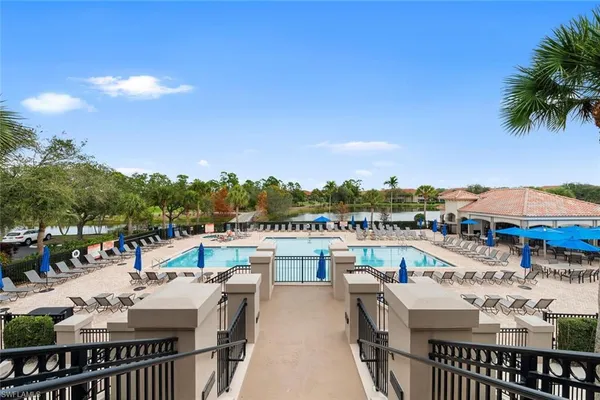 a view of a city from a terrace