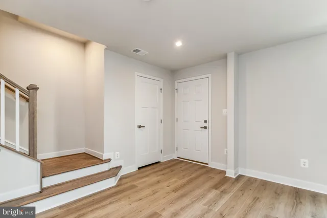 a view of an empty room