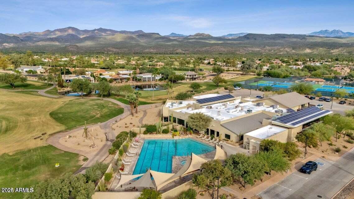 26055 North Bravo Lane Rio Verde, AZ 85263 - Photo 26 of 26 an aerial view of residential house with outdoor space and mountain view