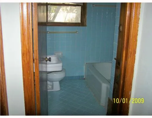 a view of wooden door