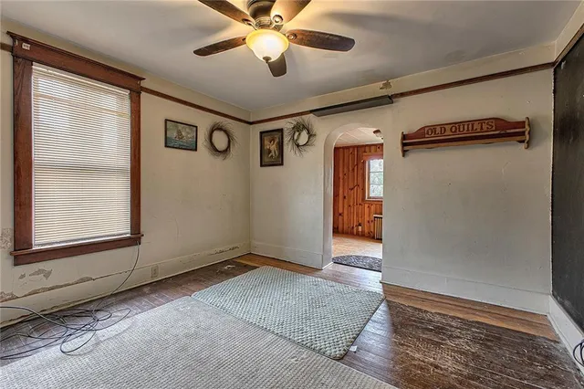 a view of an empty room