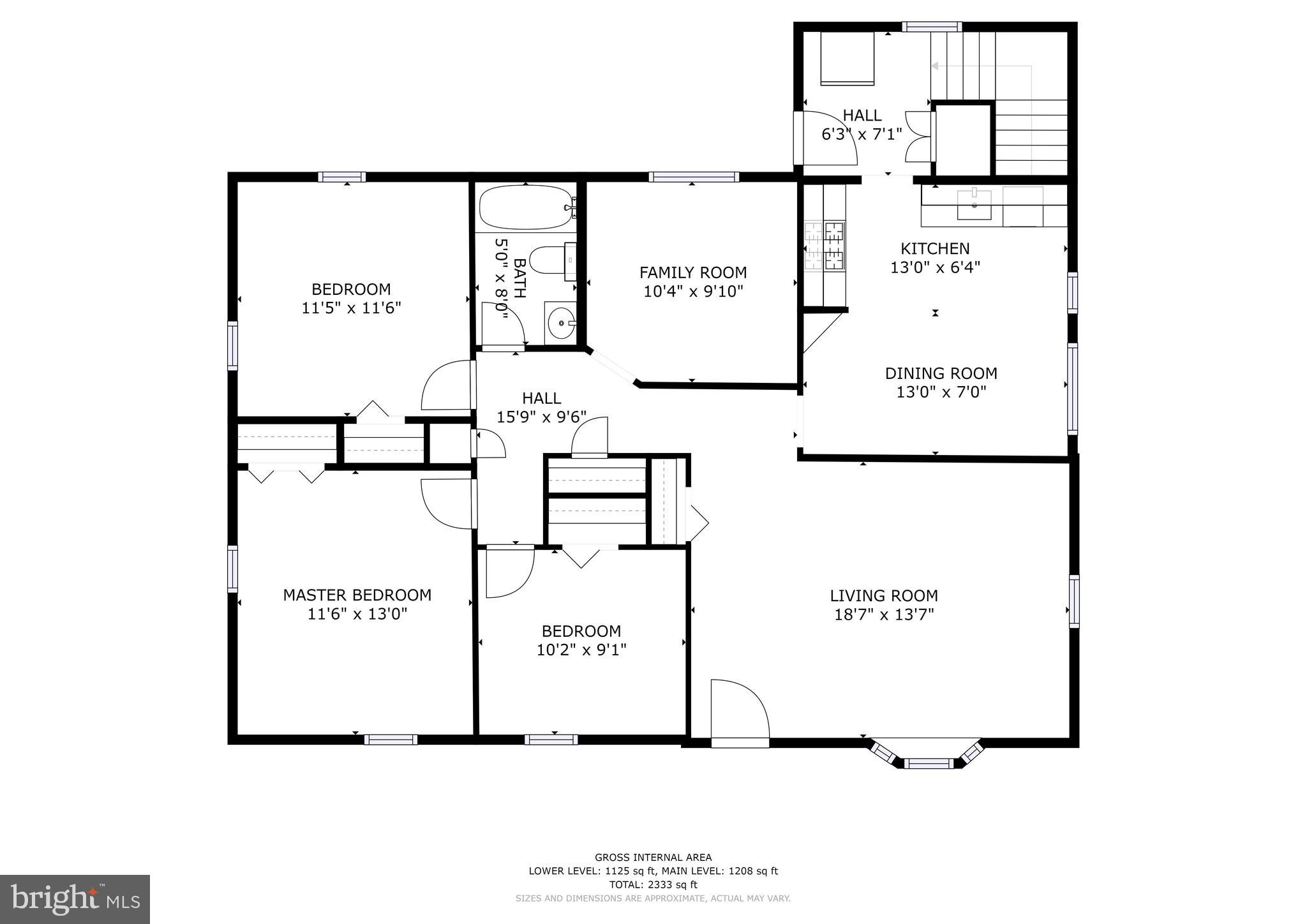 108 Charlgate Road Owings Mills, MD 21117 - Photo 23 of 25 Main Level Floor Plan
