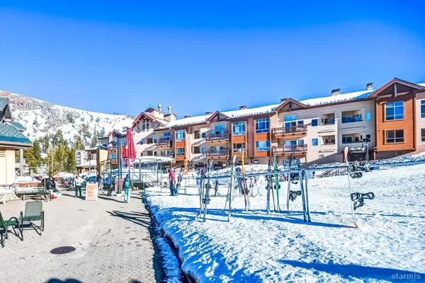 a view of a terrace with furniture