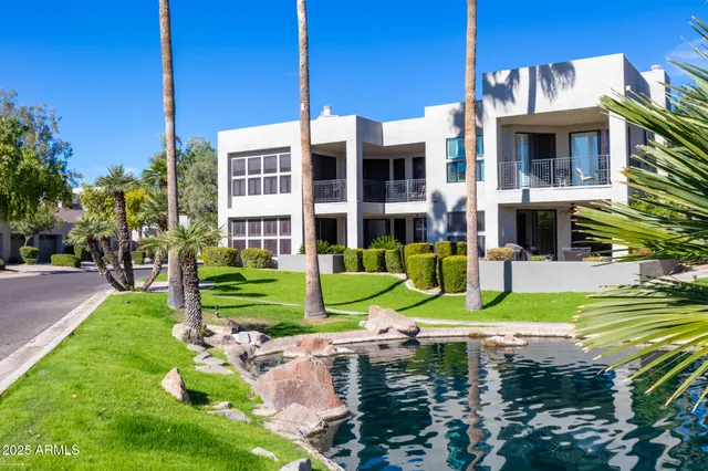 a view of a house with a swimming pool