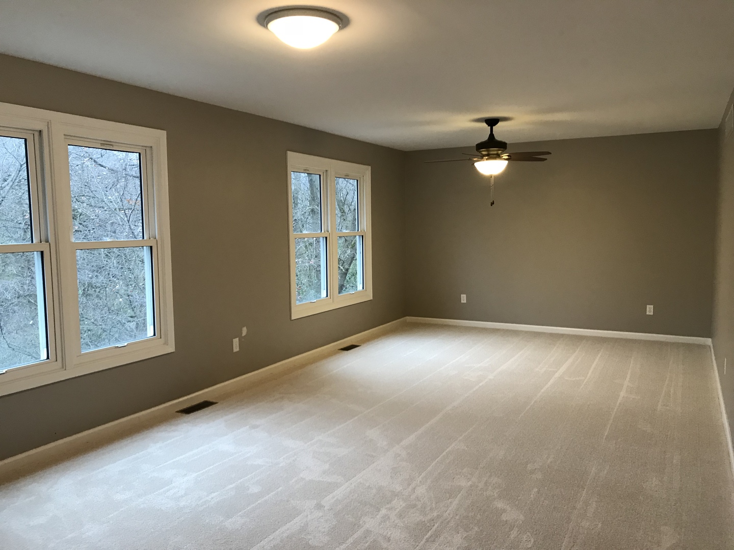 2704 South Red Barn Road Crystal Lake, IL 60012 - Photo 8 of 17 an empty room with windows and fan