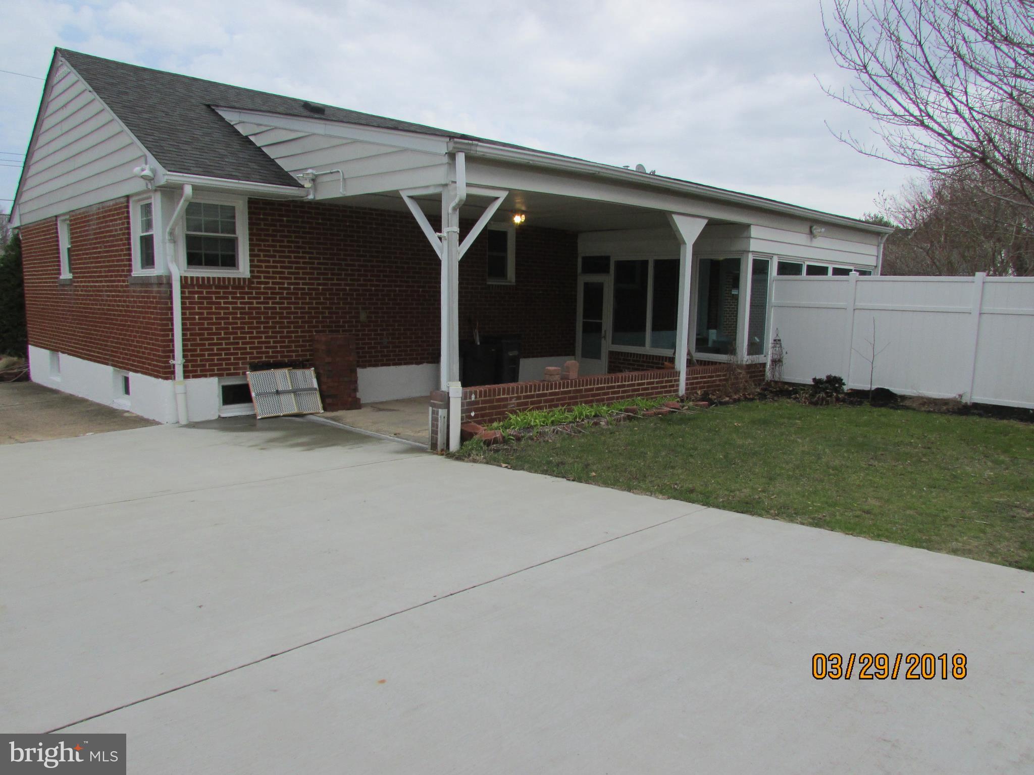4251 Darleigh Road Baltimore, MD 21236 - Photo 27 of 30 Exterior (Rear) Car Port