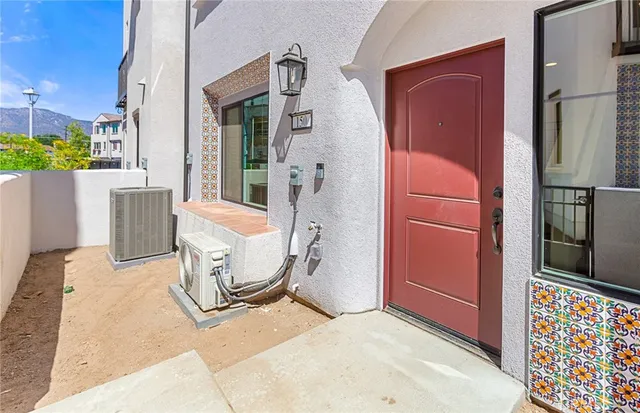 a front view of a building