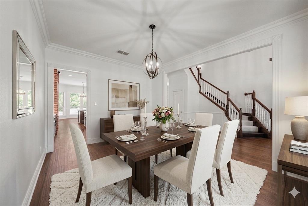 1200 Mount Gilead Road Keller, TX 76262 - Photo 10 of 38 a view of a dining room with furniture window and wooden floor