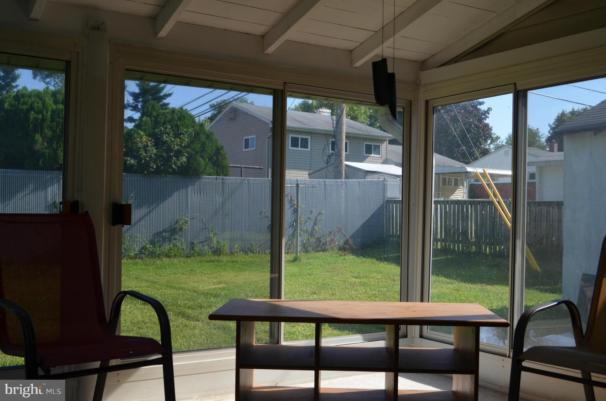 1021 Marksworth Road Baltimore, MD 21228 - Photo 22 of 26 a view of a porch with chairs and backyard