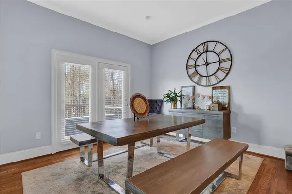 a view of a workspace with furniture